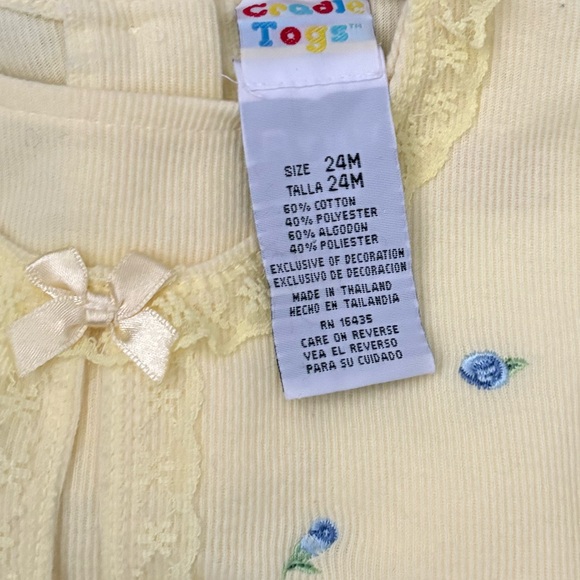 Vintage Cradle Togs Baby Girl 2-Piece Lace Matching Set - Picture 7 of 8